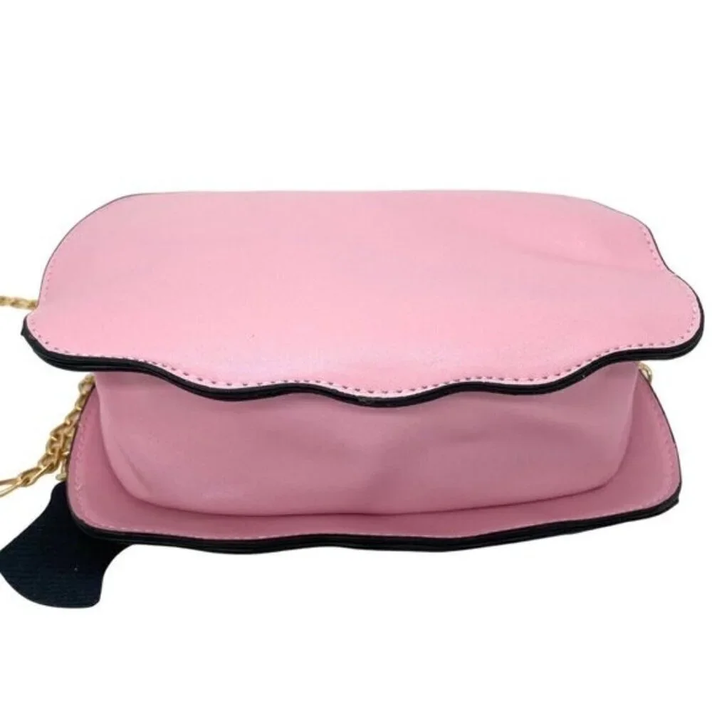 Pink Pumpkin Jack-O-Lantern Crossbody Bag Purse